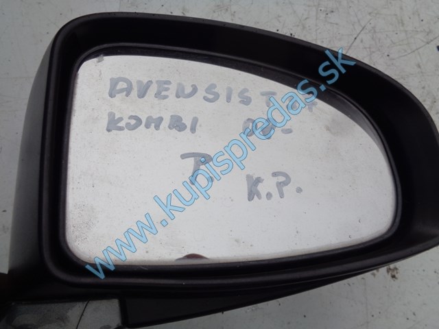 pravé predné zrkadlo na toyotu avensis T27, 9 pinové